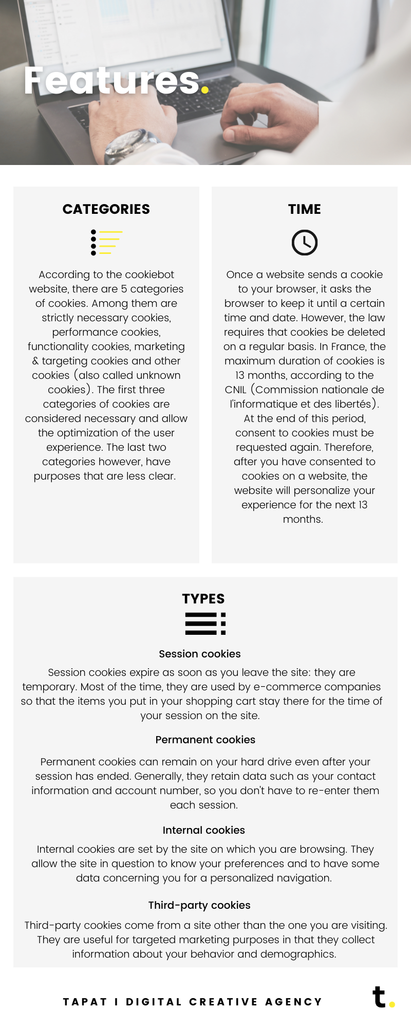 features of internet cookies 