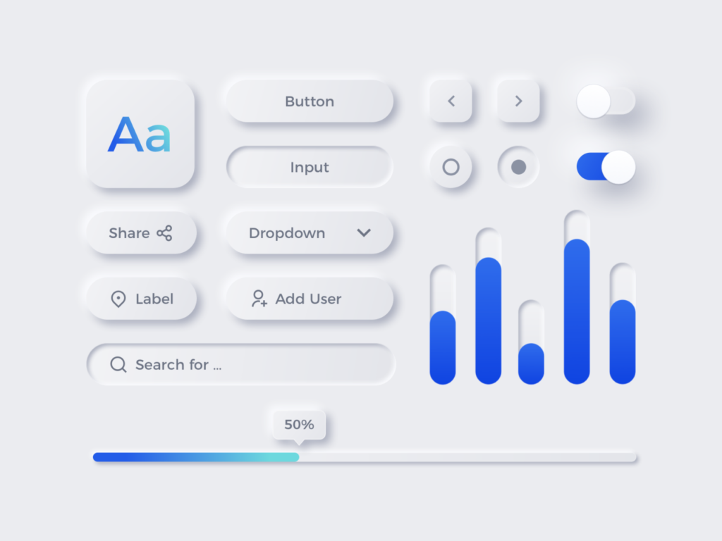 web trend neomorphism 2021