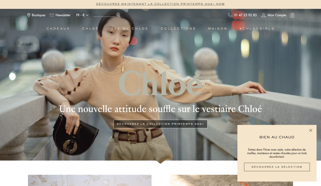 web trend big typography chloe