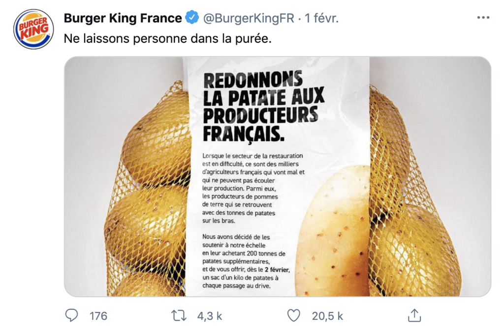 twitter burger king - branding 2021